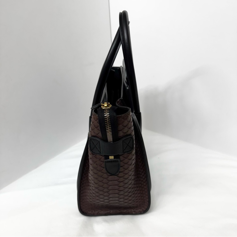 Celine Multicolor Leather And Python Luggage Bag - image 7